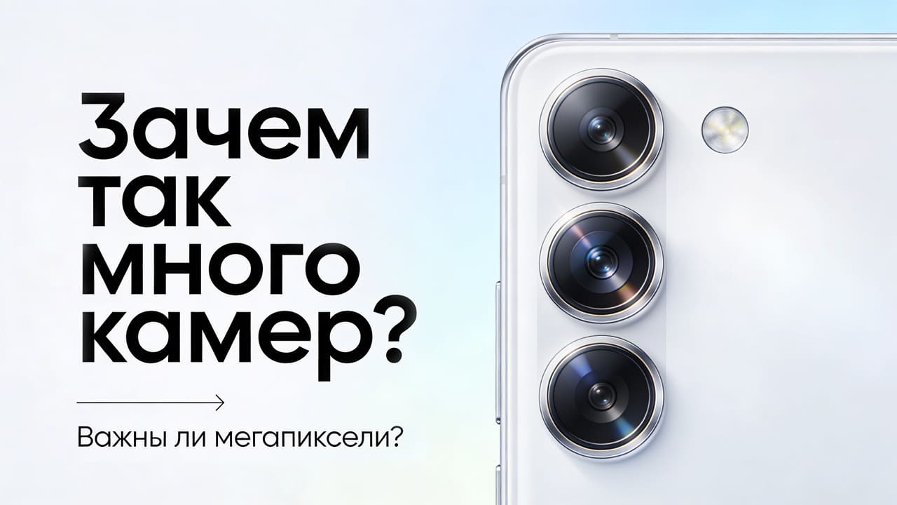Разбираемся в камерах смартфонов: зачем их так много и важны ли мегапиксели? 📸 
