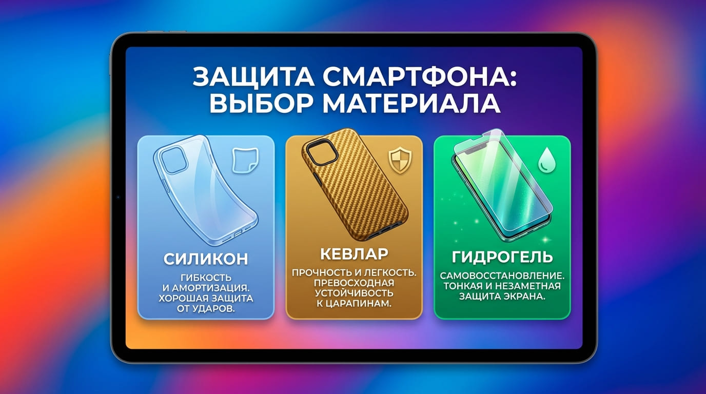 Гидрогель или стекло? Кевлар или пластик? Разбираем всю защиту для смартфонов в 2026 году.
