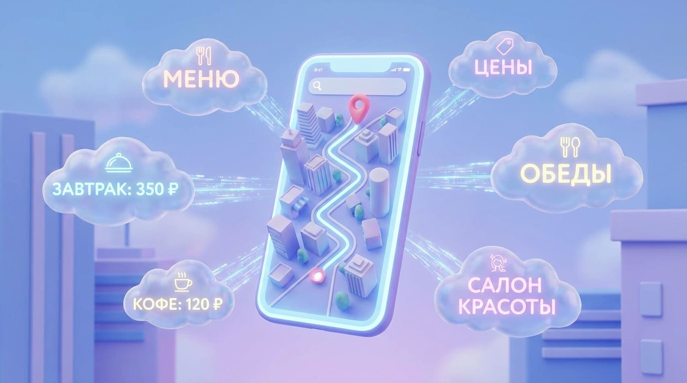 Больше никакого ручного поиска: ИИ в Яндекс Картах теперь сам читает меню и прайс-листы